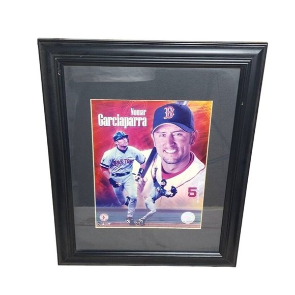 Boston Red Sox Nomar Garciaparra Framed Picture - Sports Baseball Memorabilia - Picture 1 of 10
